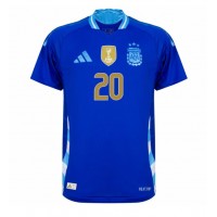 Fotbalové Dres Argentina Alexis Mac Allister #20 Venkovní Copa America 2024 Krátký Rukáv